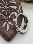 Lusaka amethyst half eternity ring. Size N