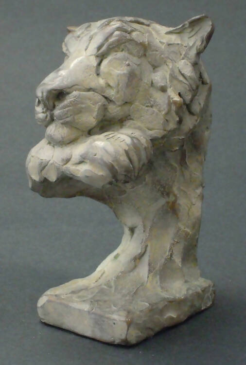 Edward Waites Sculpture, Bronze Sleeping Tiger