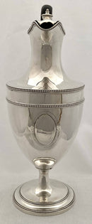 Georgian, George III, Silver Wine Ewer. London 1787 John Scofield. 25 troy ounces.