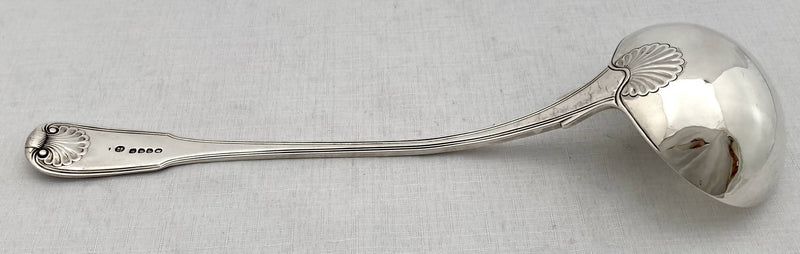 Georgian, George III, Silver Soup Ladle. London 1810 Mary & Elizabeth Sumner. 8.6 troy ounces.