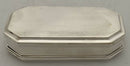 George V Silver Casket. London 1912 Robert Frederick Fox. 7.4 troy ounces.