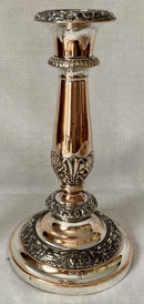 William IV Period Set of Four Old Sheffield Plate Candlesticks, circa 1830.