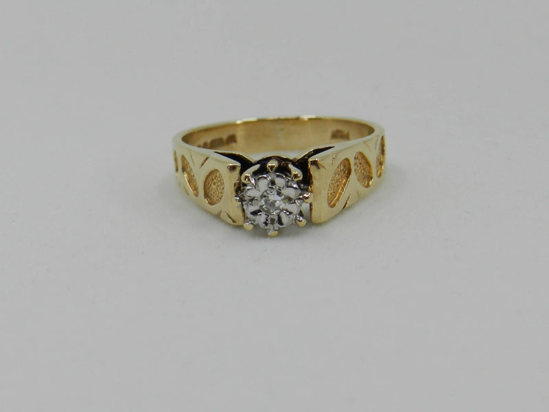 Diamond Solitaire Ring Gold