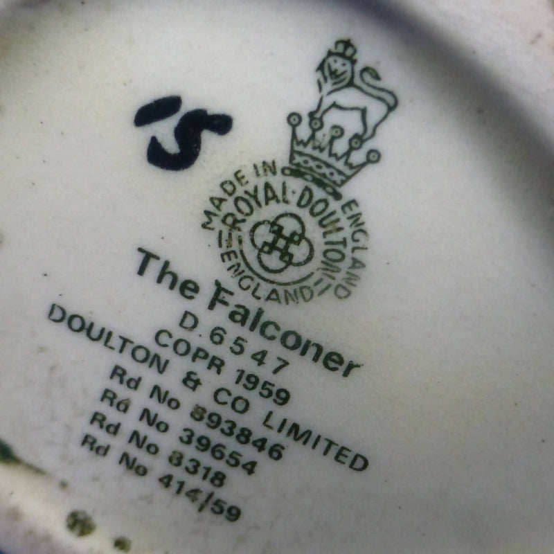 Royal Doulton Miniature Character Jug - The Falconer D6547