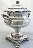 Georgian Old Sheffield Plate Tea Urn, circa 1810 - 1830.