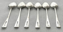 Georgian, George III, Set of Six Silver Teaspoons. London 1805 George Wintle. 2.8 troy ounces.