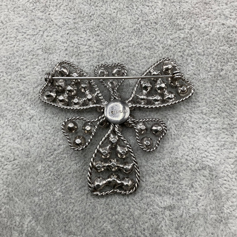 Sterlng silver paste brooch