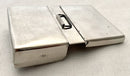 Champion & Wilton Silver Plated Sandwich Box in Leather Saddle Pouch. J. Yates & Sons, Birmingham.