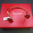 Baccarat vermeil and orange crystal bracelet