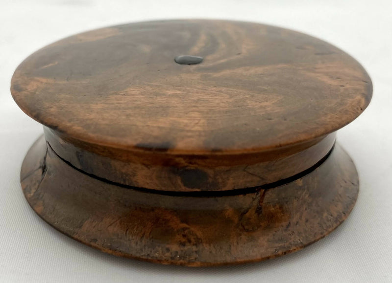 Late Georgian Burr Wood & Tortoiseshell Snuff Box.