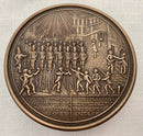 French Bronzed Metal & Bois Durci Snuff Box Depicting Guards at Versailles.