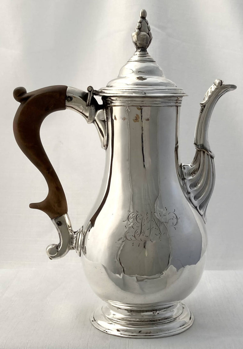 Georgian, George III, Old Sheffield Plate Coffee Pot, circa 1780.