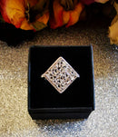 New Diamond .33ct 925 Sterling Silver Ring (Size N)