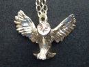 James Veale: "Barn Owl" silver necklace