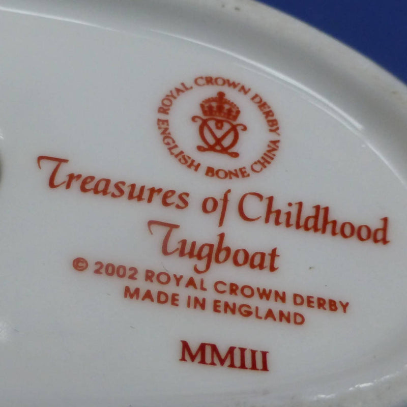 Royal Crown Derby Treasures of Childhood Tug Boat