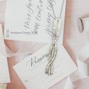 Art Deco Style 14ct White Gold Diamond Pendant