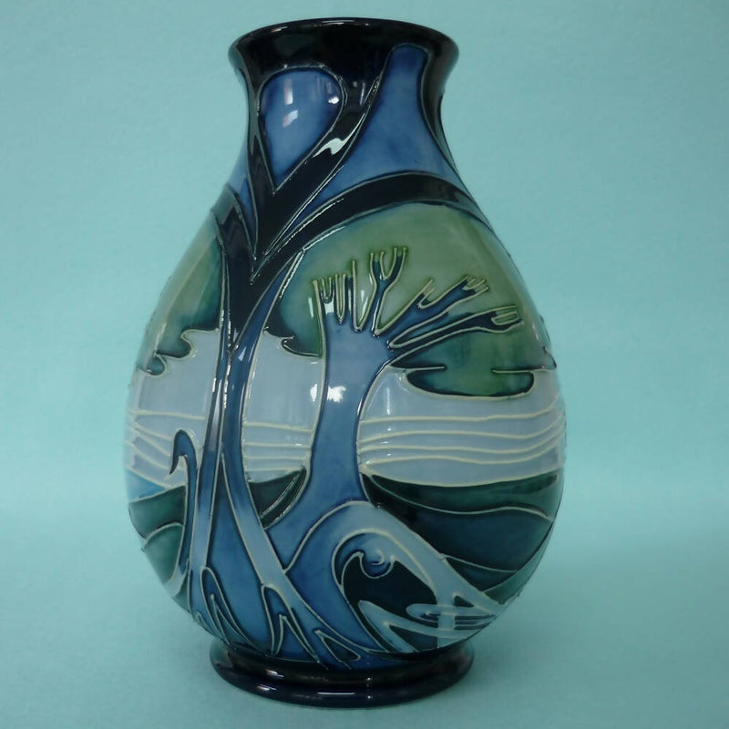 A Large Moorcroft Vase in the Kynpersley Design by Emma Bossons.