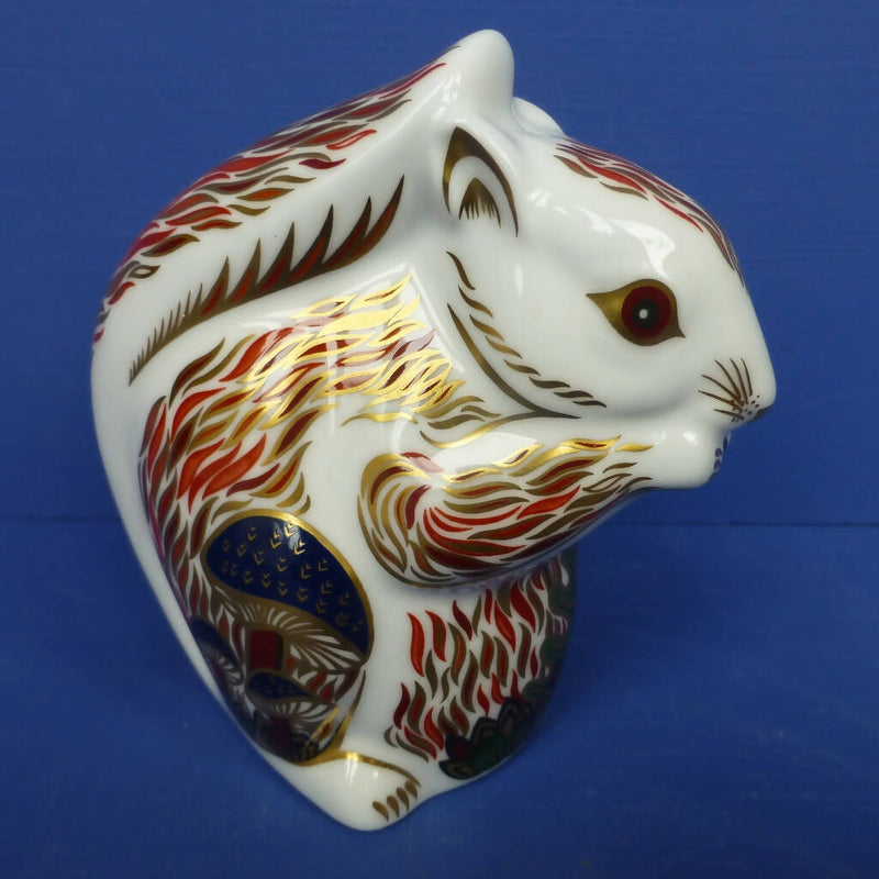 Royal Crown Derby Paperweight - Stoney Middleton Squirrel (Boxed)