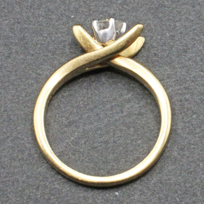 18ct gold .3 carat diamond solitaire ring