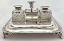 Georgian, George III, Silver Inkstand. London 1817 Thomas Radcliffe. 28 troy ounces.