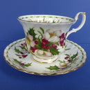 Royal Albert Flower Of The Month Teacup and Saucer - December