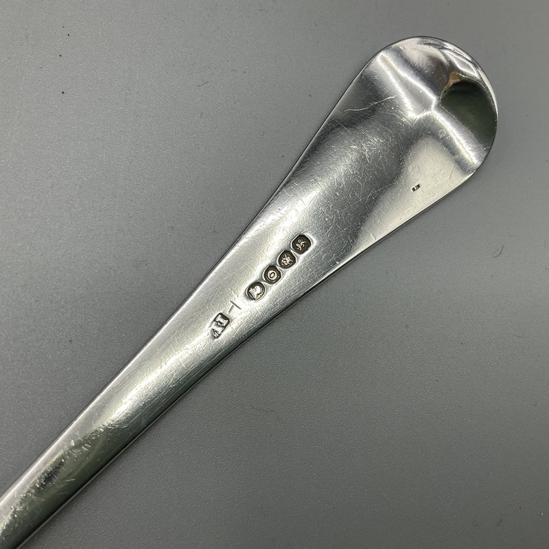 Georgian silver basting spoon by John Lias, London1809, 113g