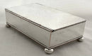 Early 20th Century Silver Plate on Copper Desk Box Inkstand.