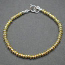 Bridget: Gold plated hematite bracelet