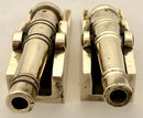 Pair of Portsmouth Navy Week Brass Naval Cannon.