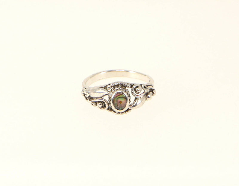 Silver & Abelone Ring