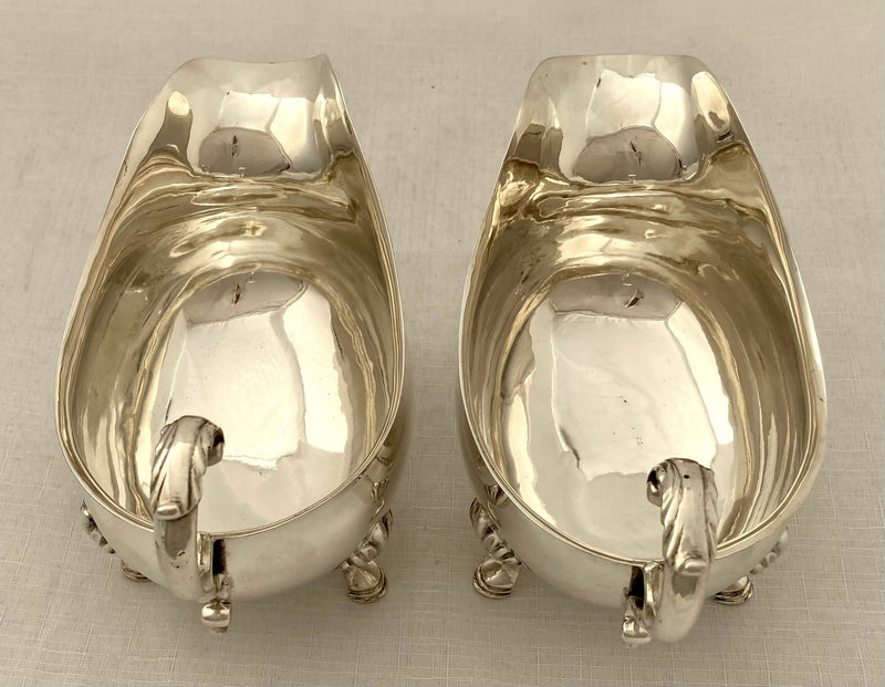 Georgian, George III, Pair of Silver Sauce Boats. London 1760 George Smith. 21.4 troy ounces.