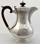 Elizabeth II Silver Hot Water Jug. Sheffield 1952 Walker & Hall. 20.3 troy ounces.
