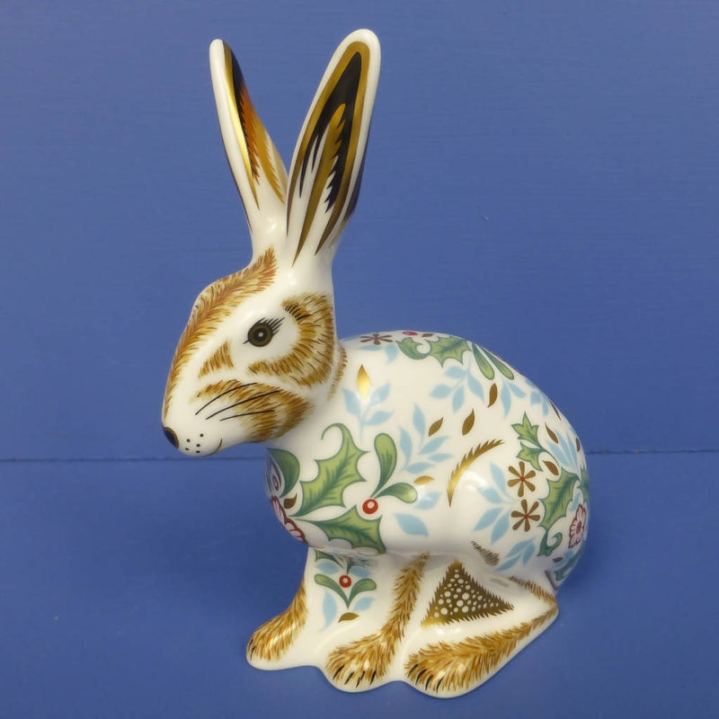 Royal Crown Derby Paperweight - Winter Hare