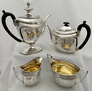 Georgian, George III, Silver Tea & Coffee Service. London 1800 John Emes. 59 troy ounces.