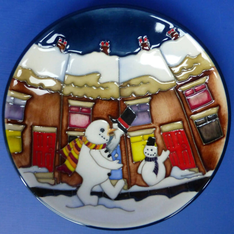 Moorcroft Coaster - Snowman's Greeting By Vicky Lovatt (Boxed)