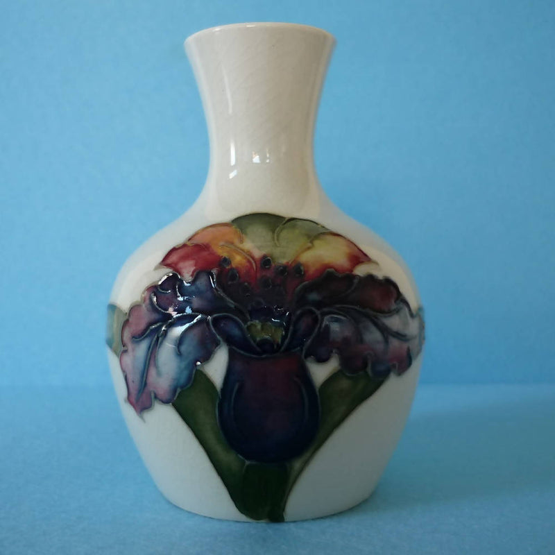Moorcroft Vase in the Orchid Pattern. Date c1950's -1960's.