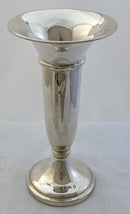Elizabeth II Silver Vase. Birmingham 1977 Broadway & Co. (Jubilee Mark).