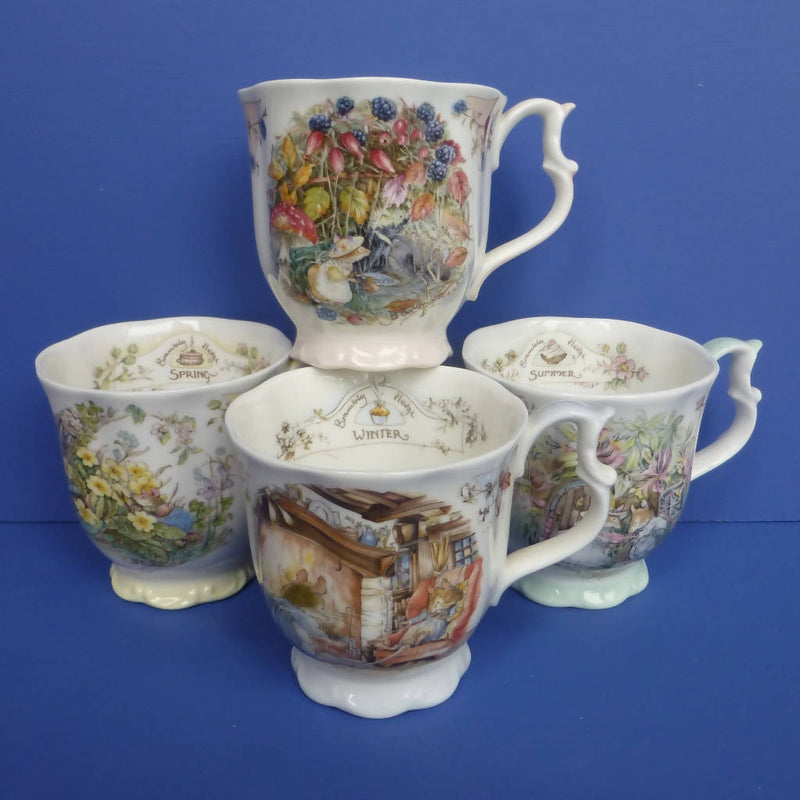 Royal Doulton Brambly Hedge Seasons Beakers - Spring, Summer, Autumn, and Winter (set of Four)