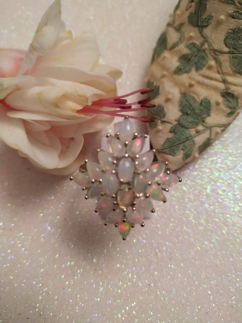 New Welo Opal Cluster Ring (Size T)