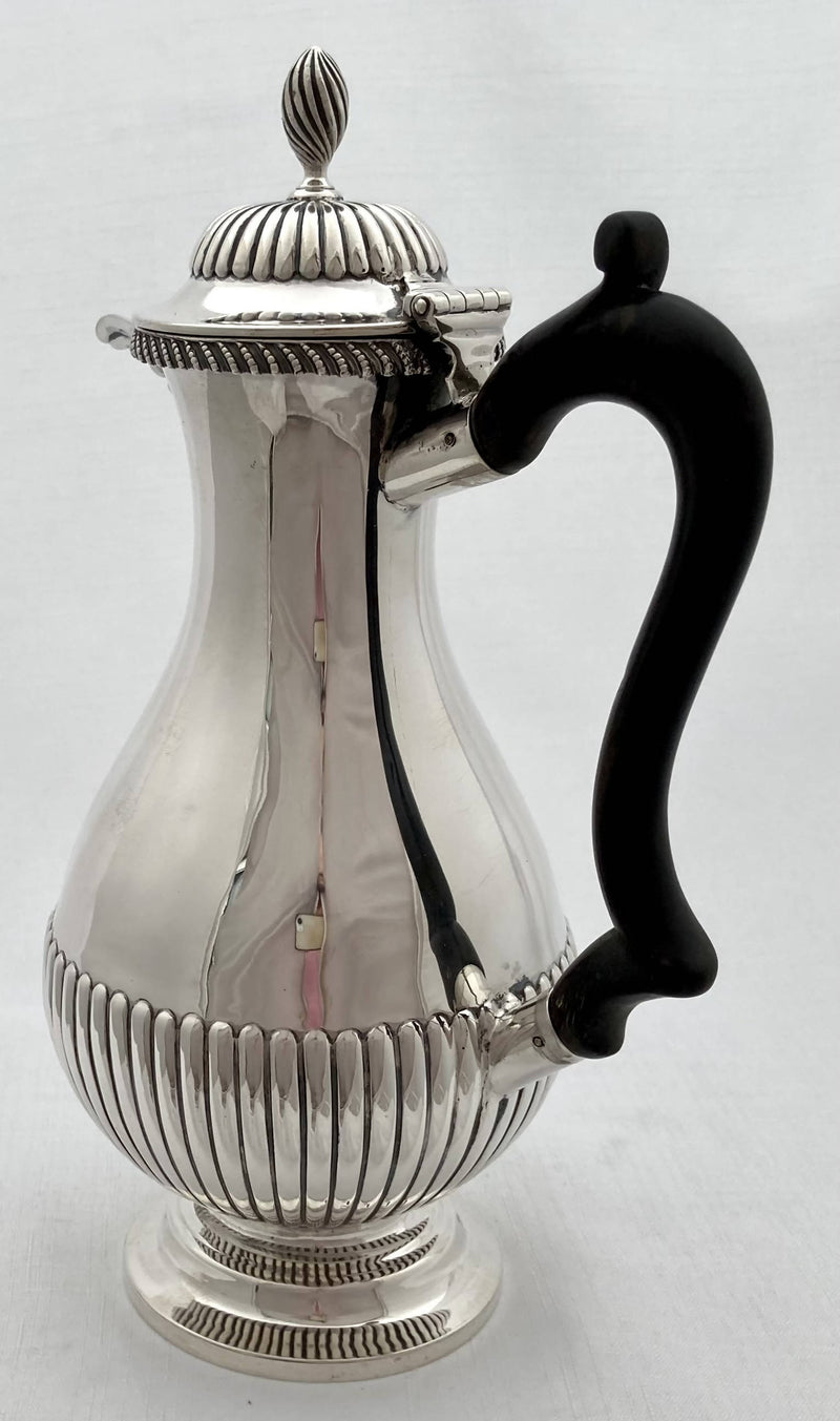 Victorian Silver Hot Water Jug. Birmingham 1883 Samuel Walton Smith. 15.7 troy ounces.