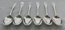 Georgian, George I, Set of Six Hanoverian Pattern Tablespoons. London 1722 James Morson. 12.9 troy ounces.