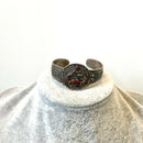 Tibetan coral and turquoise bangle