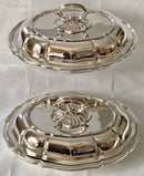 Victorian Regimental Entree Dishes & Covers. Insignia of the Harts (Hertfordshire) MIlitia Regiment.