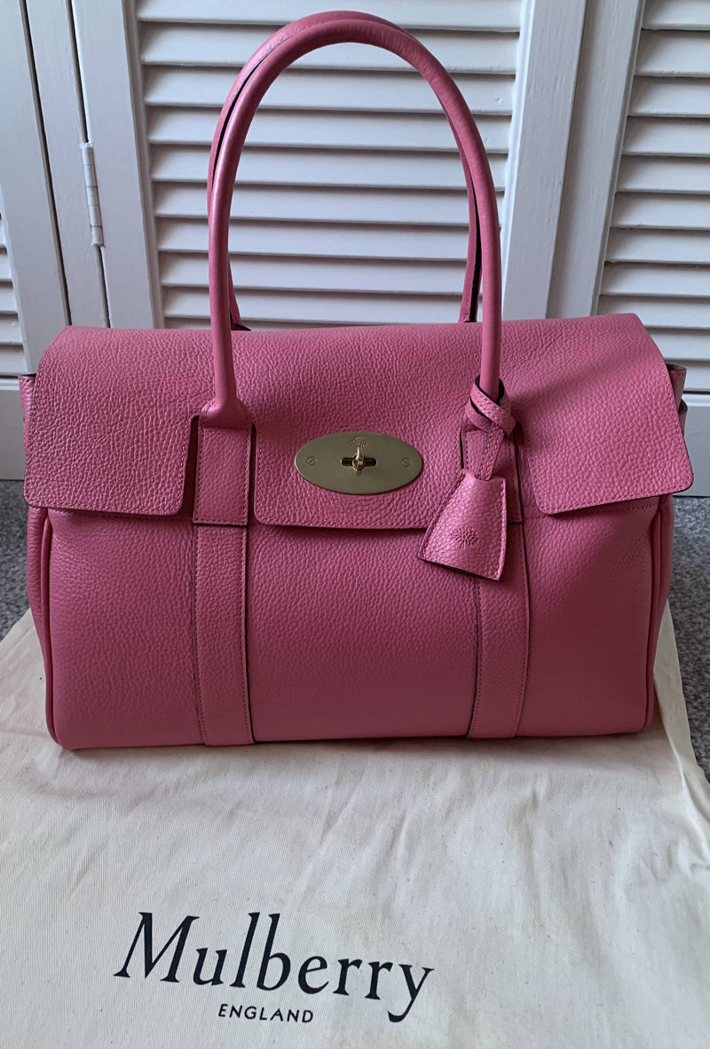 Mulberry Bayswater Heritage Pink Leather Bag