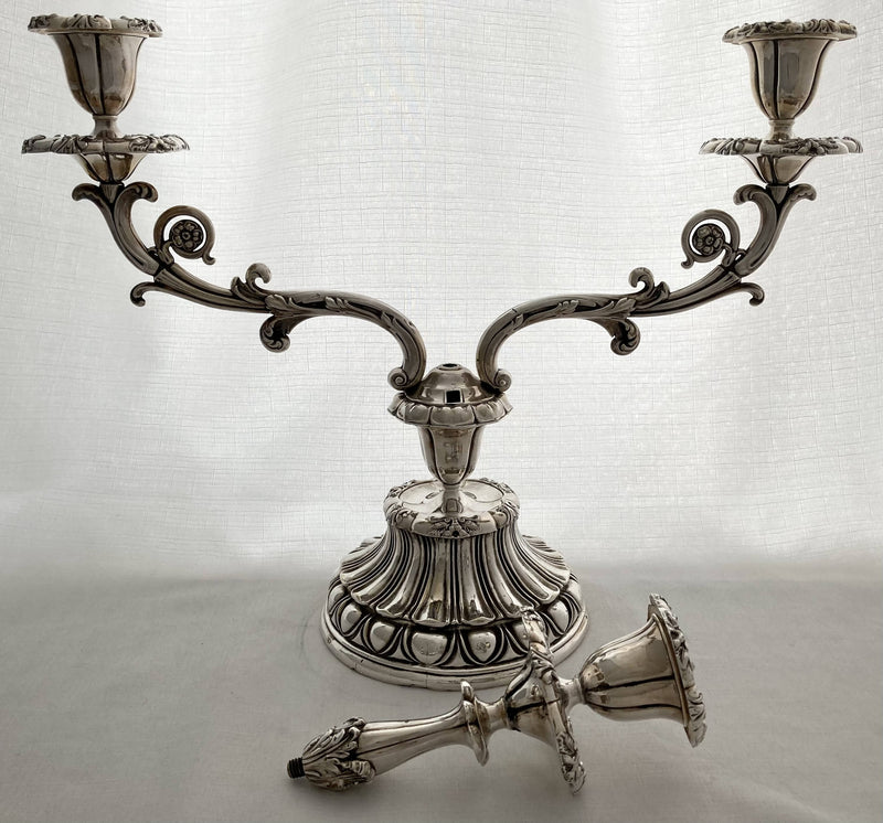 Large & Ornate Victorian Silver Plated Candelabrum