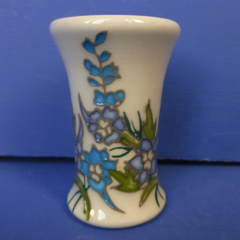 Moorcroft Miniature Vase Delphinium July Birthday By Nicola Slaney
