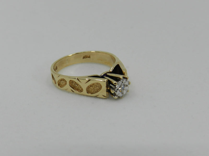Diamond Solitaire Ring Gold
