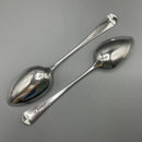 Pair of George III silver tablespoons
