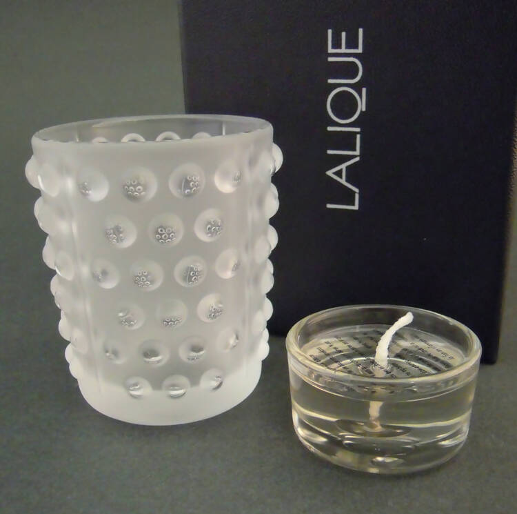 New Lalique: Clear "Mossi" votive