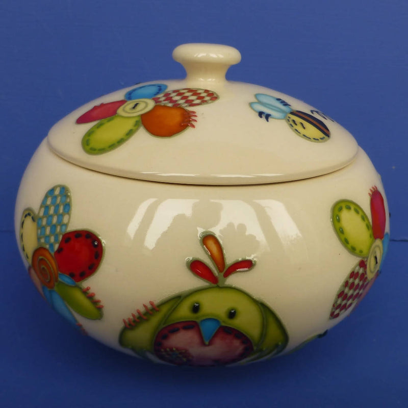 Moorcroft Nurseryware Lidded Bowl By Nicola Slaney